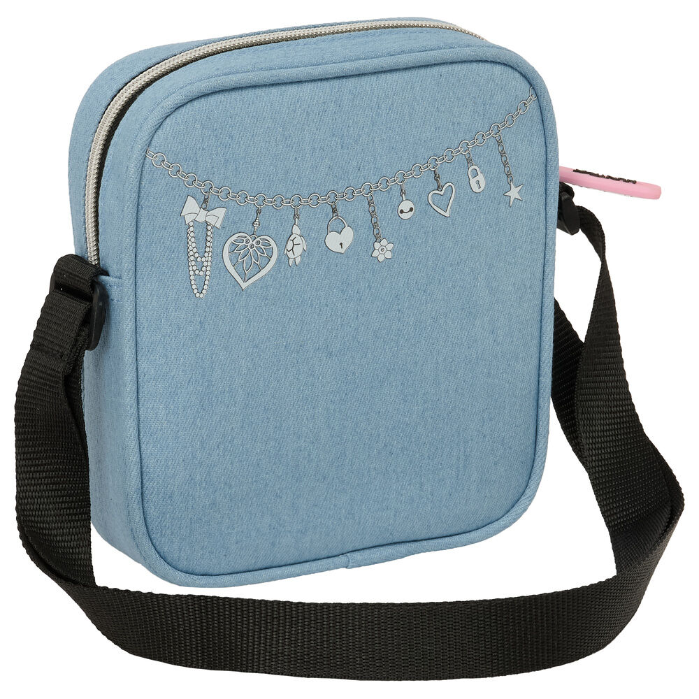 Borsa a tracolla Kpop Huntrix Demon Hunters Guerrieri del K-pop. Dimensioni: 16x4x18 cm. Tracolla regolabile.