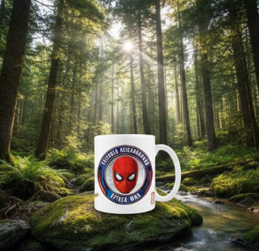 Tazza Spiderman Marvel di quartiere amichevole Ceramica. Capacità: 315 ml.