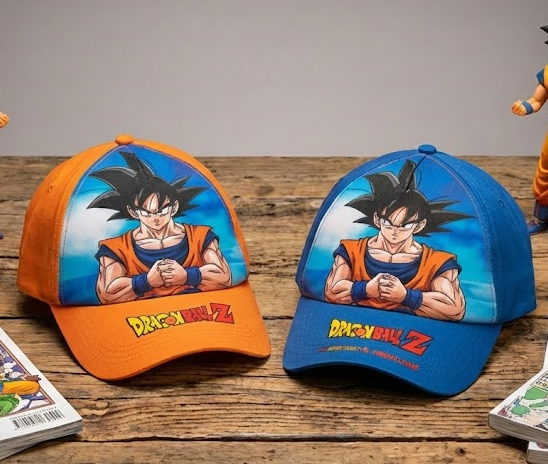 Cappellino Dragon Ball assortiti colore blu o arancio